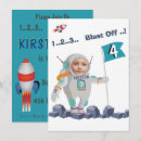 Search for astronaut 4x6 invitations Blast off