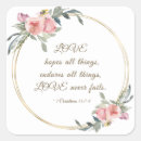 Search for bible wedding stickers Love never fails