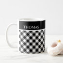 Search for black plaid mugs Chequered pattern