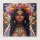 Search for black woman puzzles Floral
