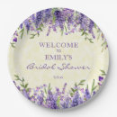 Search for lavender bridal shower plates Watercolor floral