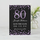 Search for 80th save date postcards 80th birthday party