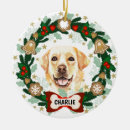 Search for yellow labrador christmas tree decorations Puppy