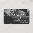 Search for massage hands business cards Elegant