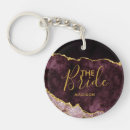 Search for pink wedding favour key rings Bride