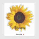 Search for rustic country stickers Sunflower