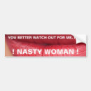 Search for nasty bumper stickers Woman