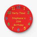 Search for clock paper plates Kids