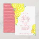 Search for pink lemonade bridal shower invitations Citrus
