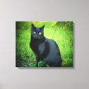 Search for shiny canvas prints Black