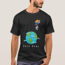 Search for astronaut with balloons tshirts Earth