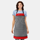 Search for red black plaid aprons Country rustic
