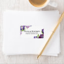 Search for purple tulips return address labels Floral