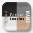 Search for family reunion plates Black and white