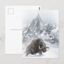 Search for prehistoric animals postcards Woolly mammoth