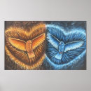 Search for flying bird posters Blue
