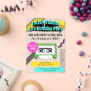 Search for 1980s square invitations Neon