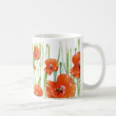 Search for red poppy paintings mugs Green