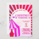 Search for pink carnival birthday invitations Festival