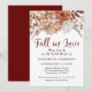 Search for burgundy red bridal shower invitations Boho