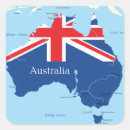 Search for map of australia stickers Country
