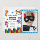 Search for superhero party invitations Super heroes