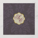Search for eggplant wedding invitations Gold