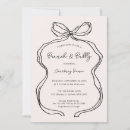 Search for black white bow bridal shower invitations Brunch and bubbly
