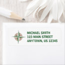 Search for compass return address labels Direction