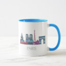 Search for paris skyline mugs Silly