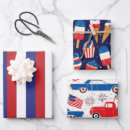 Search for 4th of july wrapping paper Red white blue