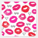Search for red lipstick stickers Valentine