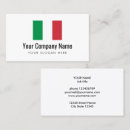 Search for italian flag business cards Europe