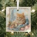 Search for orange cat christmas tree decorations Trendy