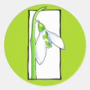 Search for snowdrops stickers White