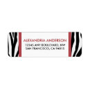 Search for zebra return address labels Funky