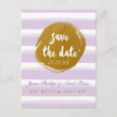 Search for purple and gold save the date postcards Watercolor