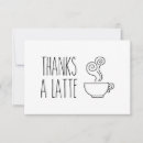 Search for a latte thank you cards Coffee