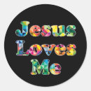 Search for colourful cross stickers Jesus