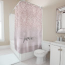Search for pink glitter shower curtains Birthday