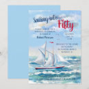Search for nautical 50th birthday invitations Masculine