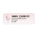Search for flamingo bird return address labels Pink