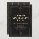 Search for 1920s new years eve party invitations Black