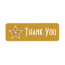 Search for stylish pattern return address labels Gold