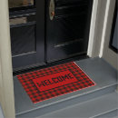 Search for black and red plaid doormats Trendy