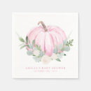 Search for pink pumpkin napkins Baby shower
