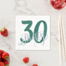 Search for 30th anniversary napkins Green