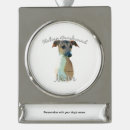 Search for italian greyhound christmas tree decorations Iggy