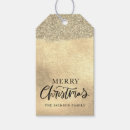 Search for metallic gold gift tags Merry christmas