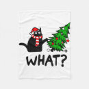 Search for christmas black cat blankets Funny